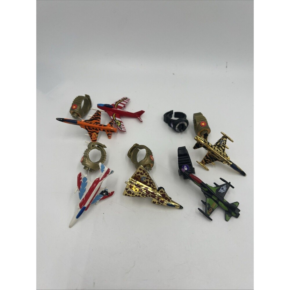 Matchbox Ring Raiders Lot Planes Vintage 1980's Camouflage And Fighter Jets
